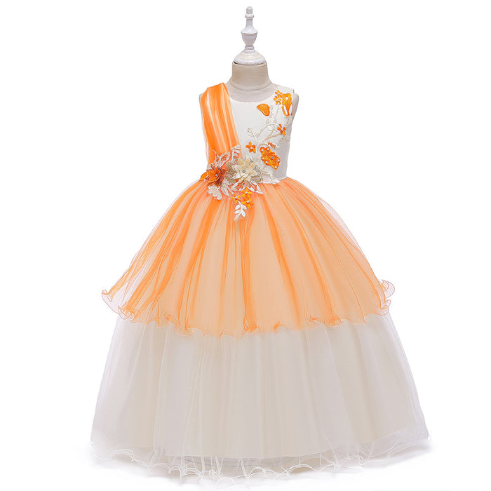 princess-dress | Girls-floral-sleeveless-maxi-princess-dress.jpg